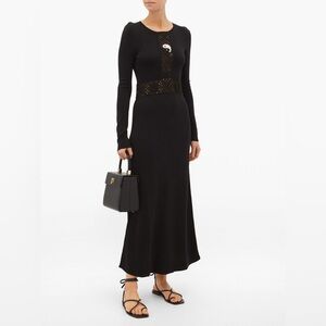 STAUD Yin Yang Crochet Dress